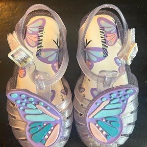 Mini Melissa jellies, girls size 8